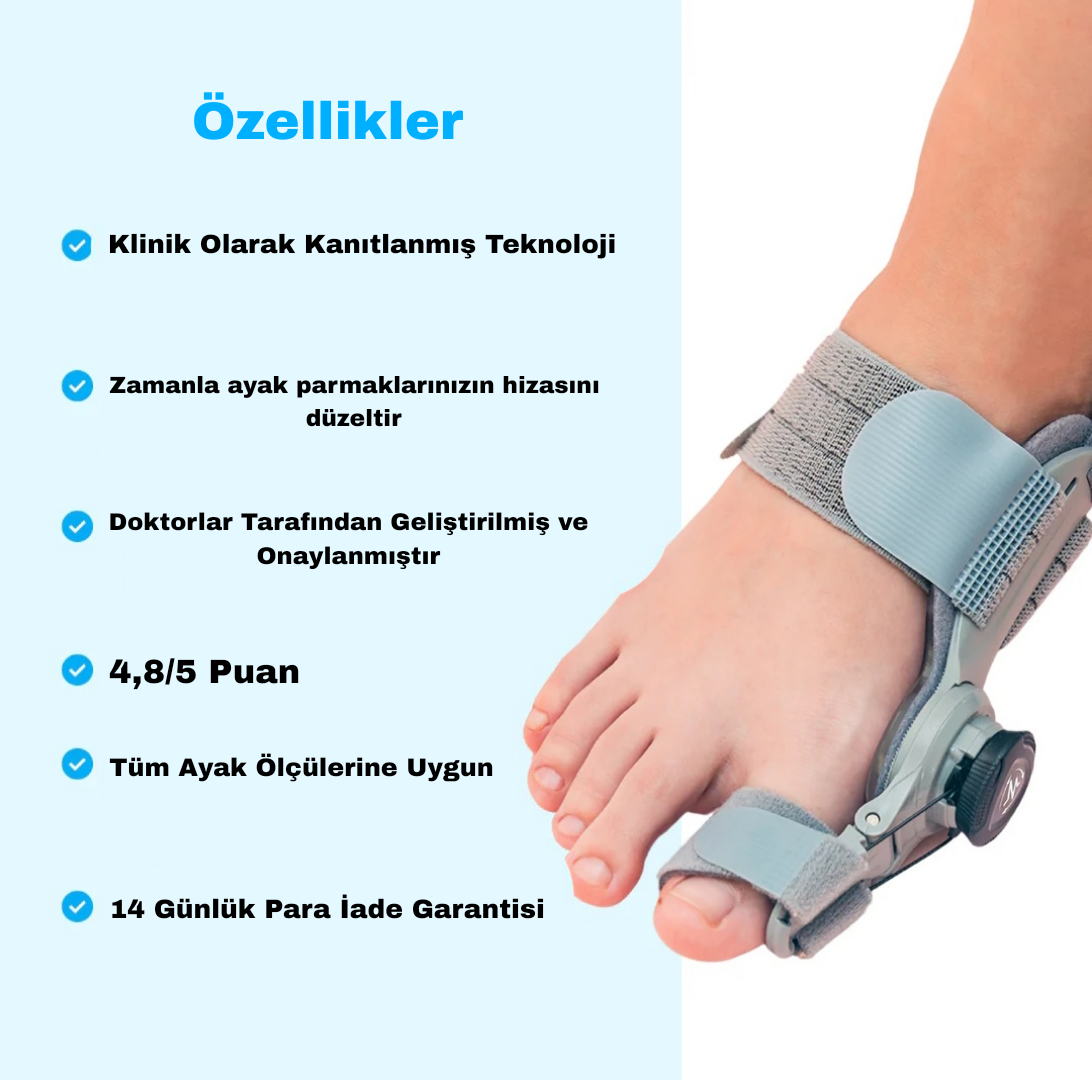 Ayak baş parmak kemiği düzeltici